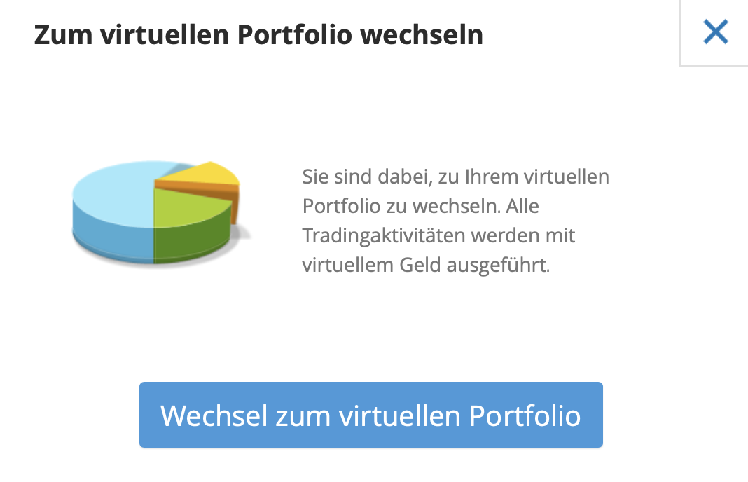 eToro virtuelles Portfolio Demokonto