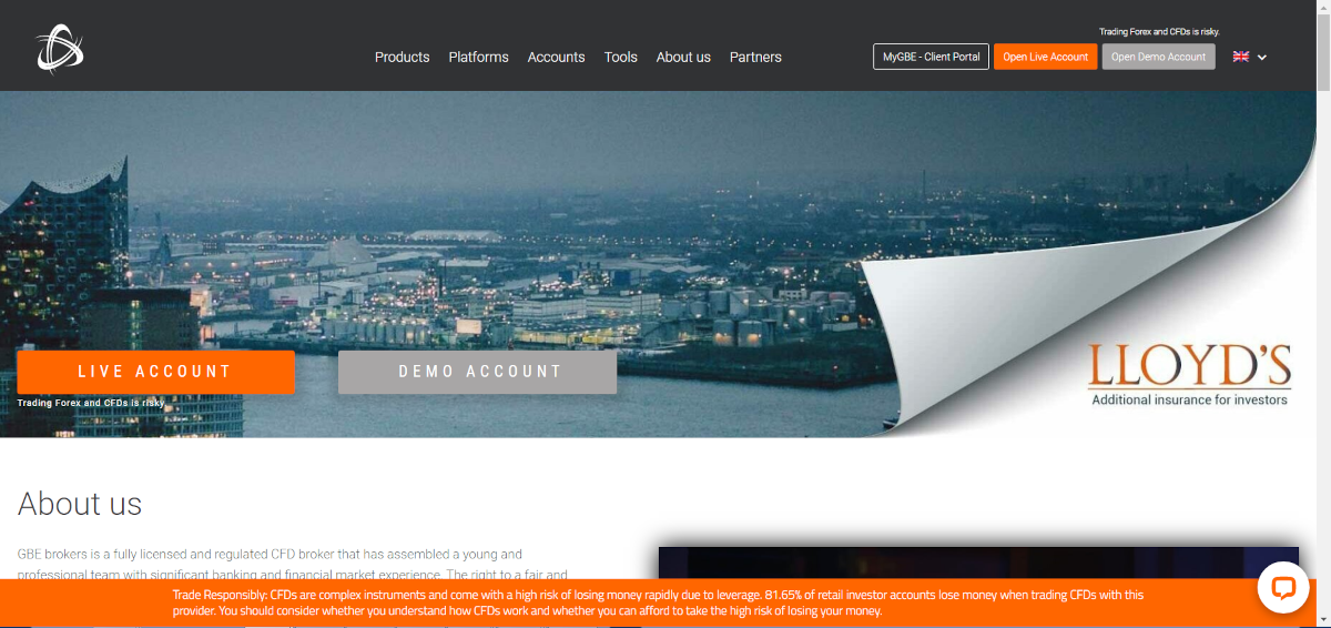 GBE Brokers Daytrading Website