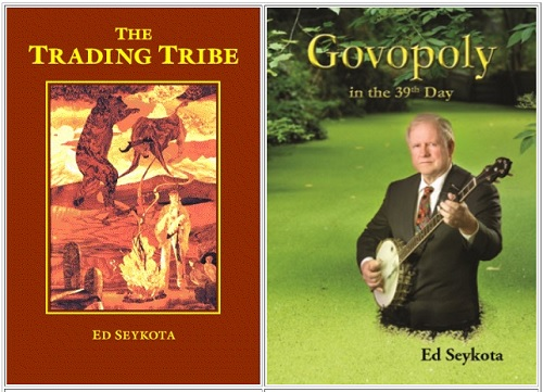 Buchcover zu "Trading Tribe" und "Govopoly in the 39th Day"