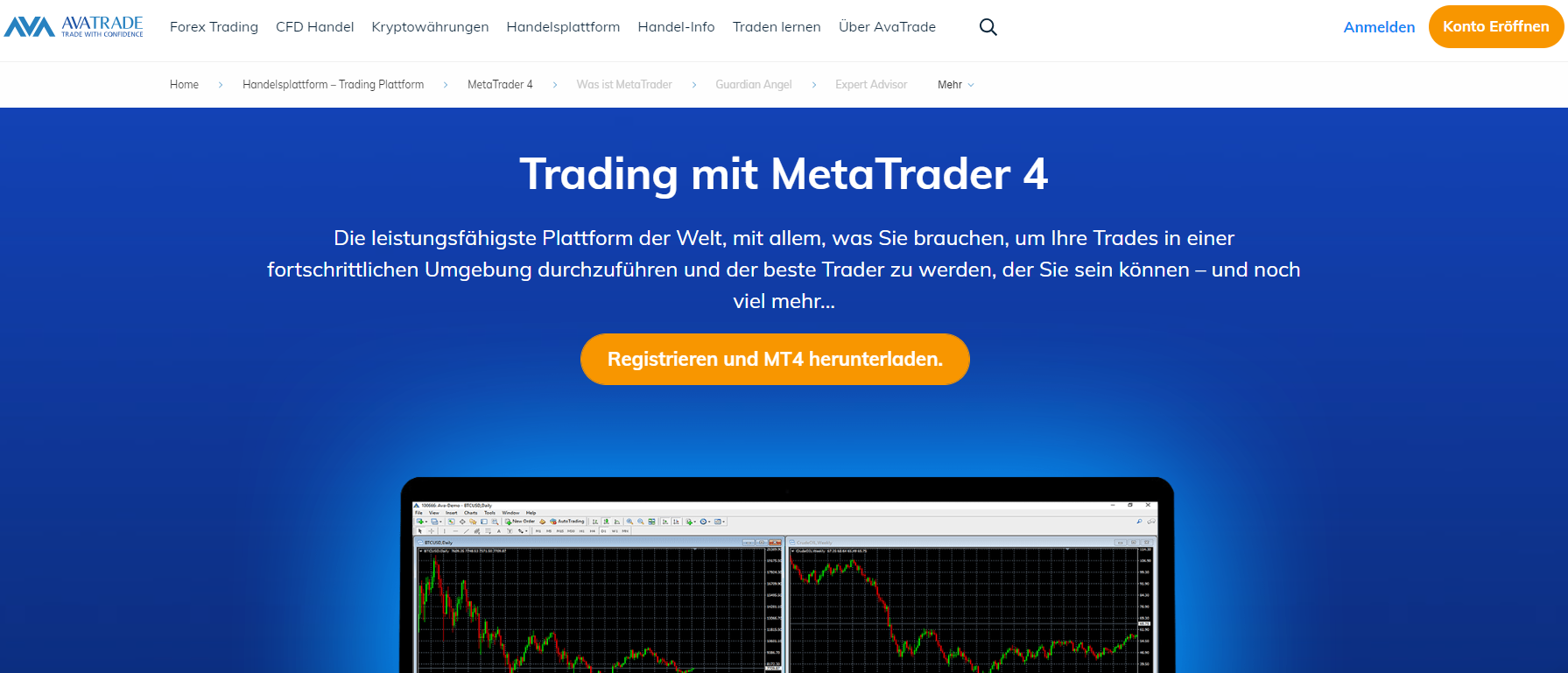 AvaTrade MT4 Plattform