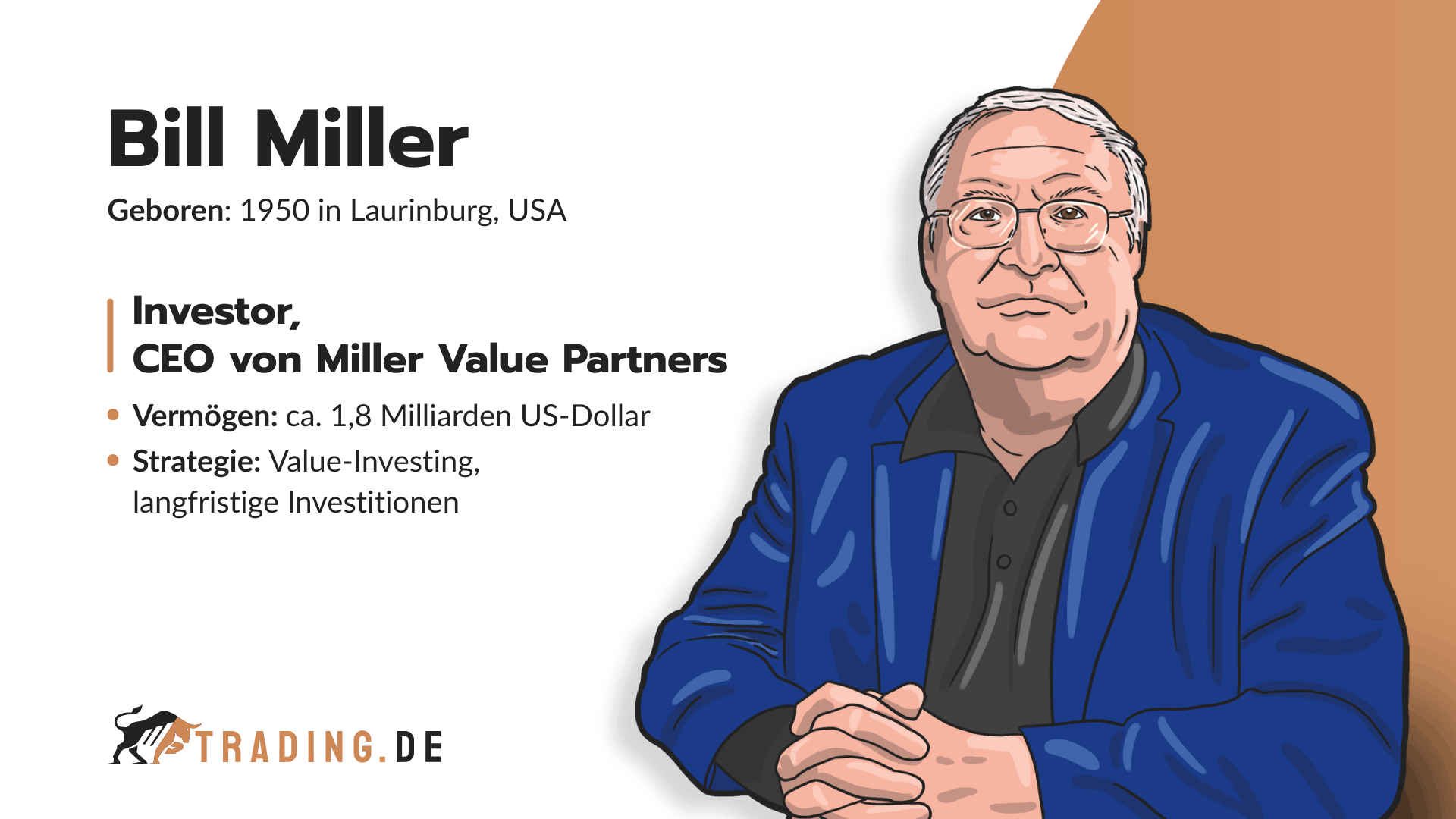 Bill Miller Investor und CEO von Miller Value Partners mit 1,8 Milliarden US-Dollar Vermögen und Fokus auf Value-Investing