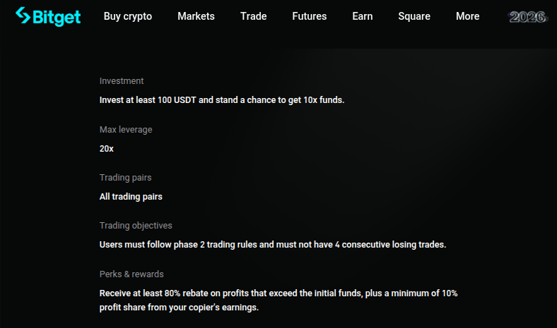 Copy Trading Signalgeber bei Bitget