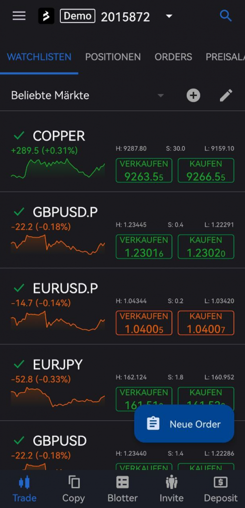 App von BlackBull Markets