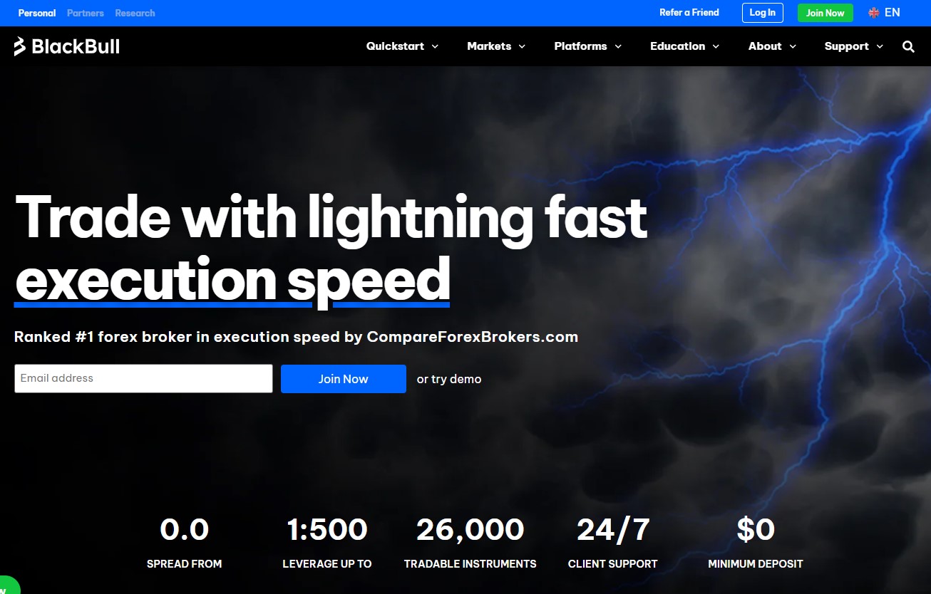 BlackBull Markets Website