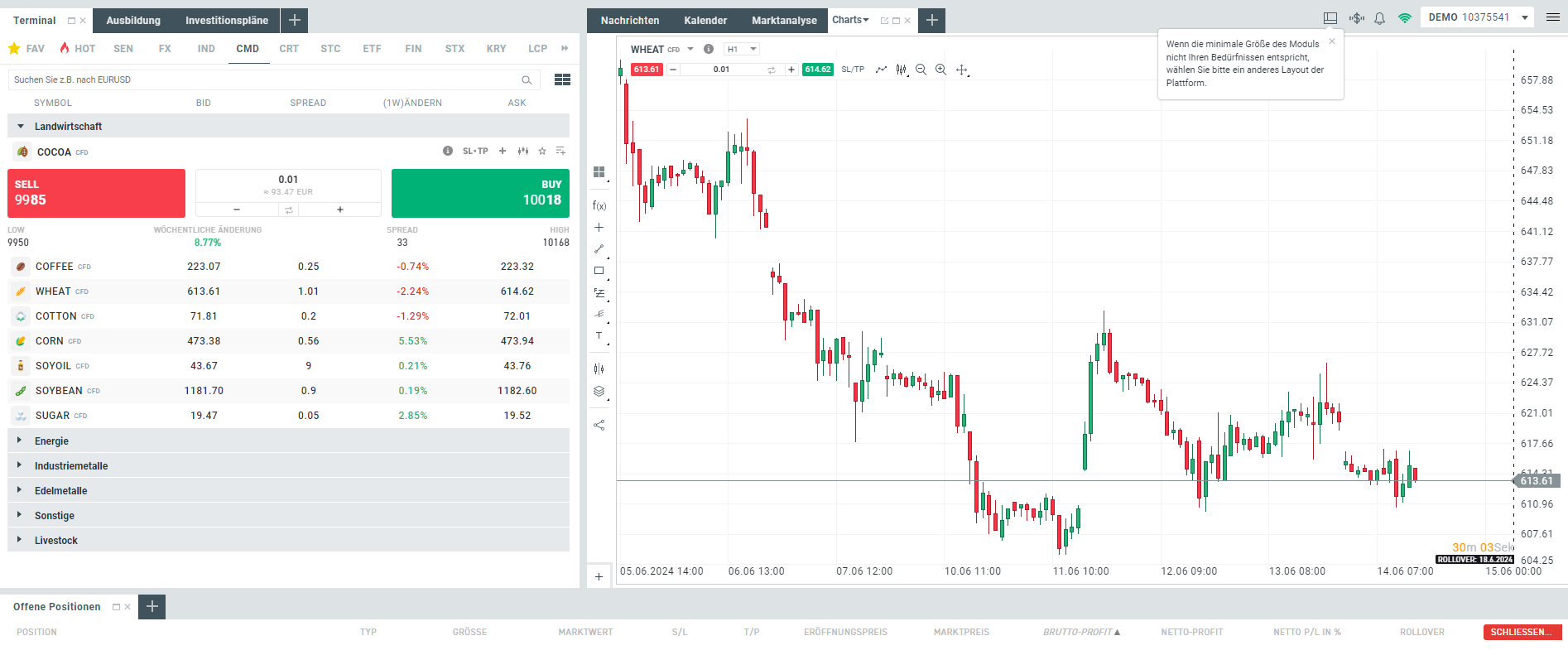 CFD Trading Plattform vom Broker XTB