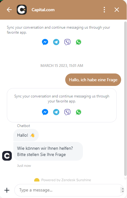 Capital.com Live-Chat