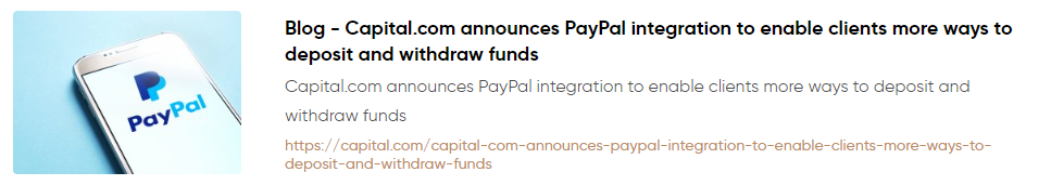 Capital.com PayPal Ein- Auszahlung