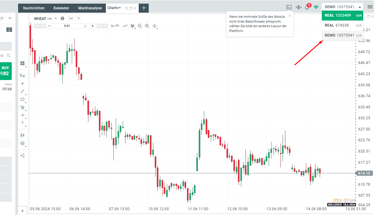 Daytrading Demokonto bei XTB