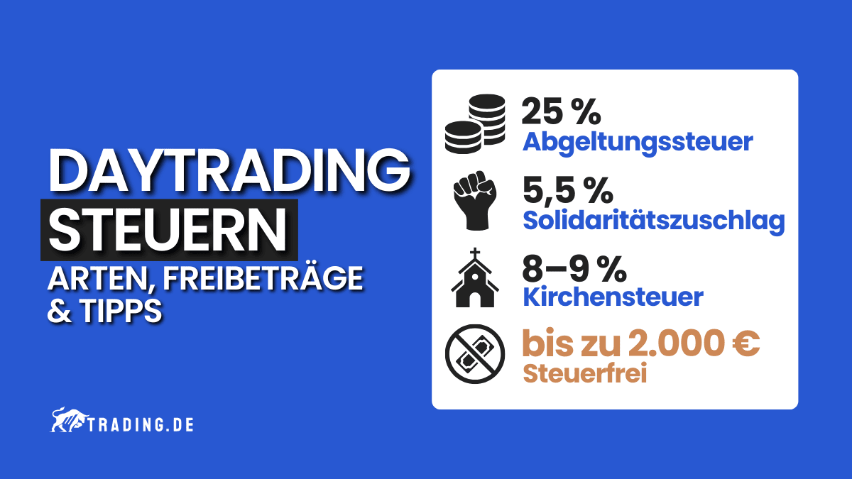 Daytrading Steuern. Arten, Freibeträge und Tipps