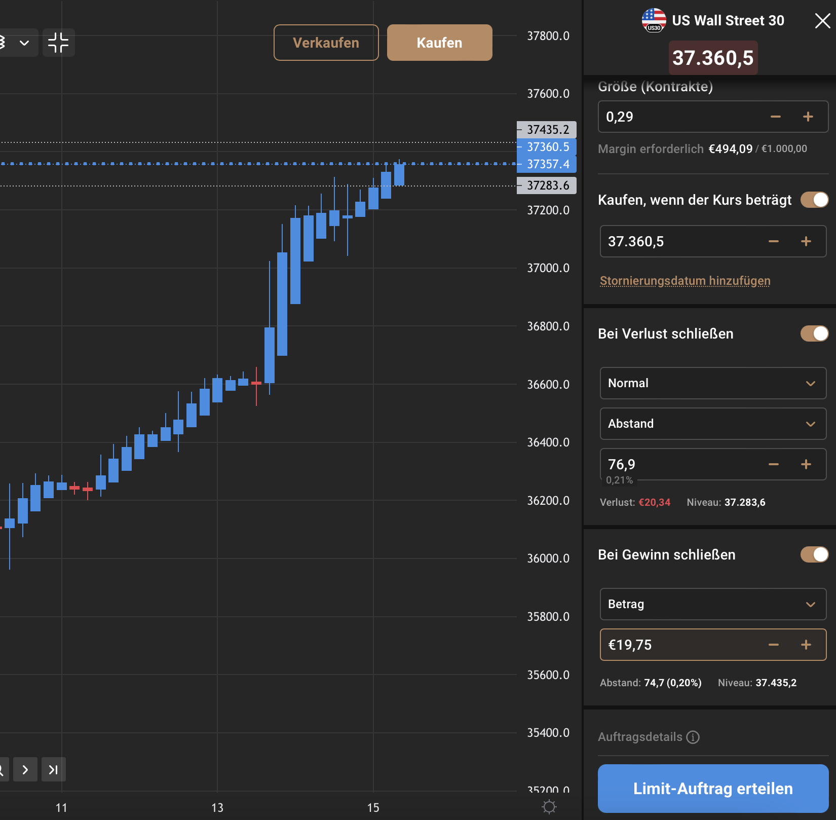 Dow Jones Order