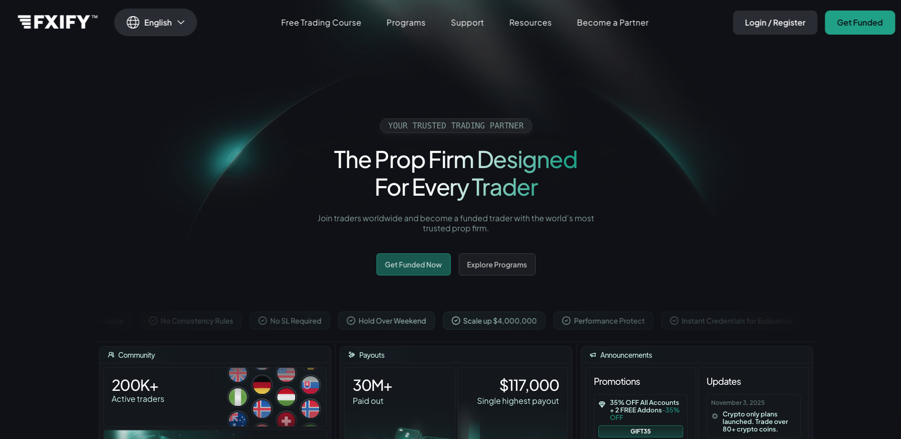 FXIFY Startseite