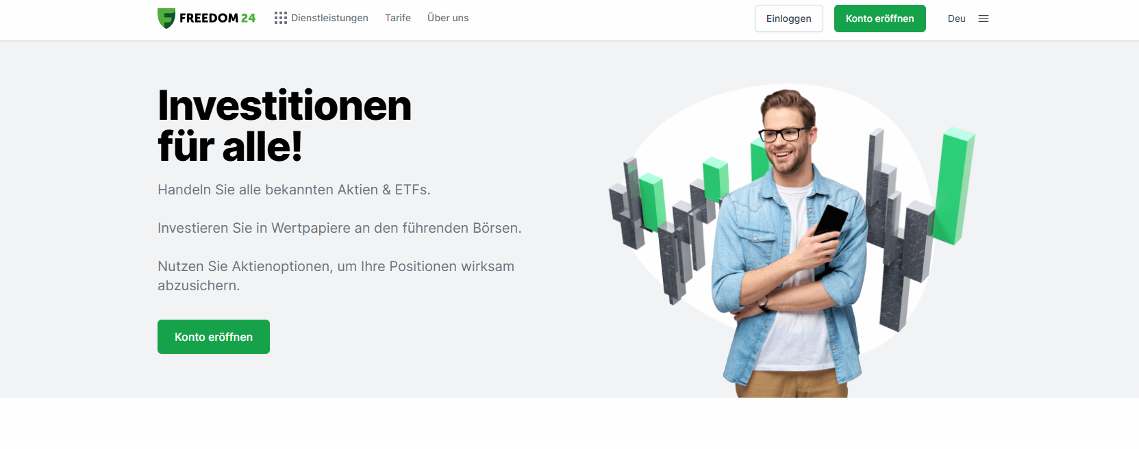 Freedom24 Webseite Screenshot