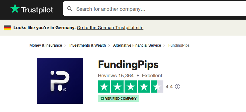 Funding Pips Trustpilot