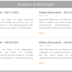 GBE Brokers aktuelle Marktinformationen