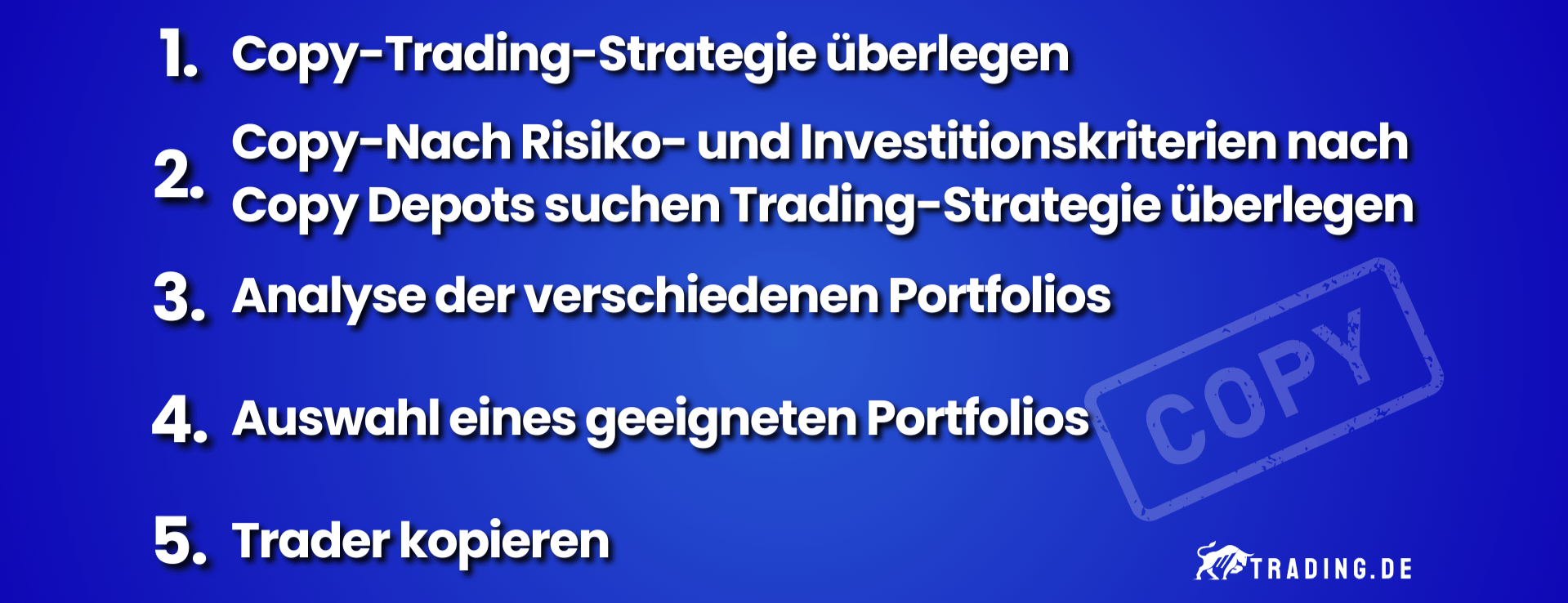Handelsanleitung für copy trading