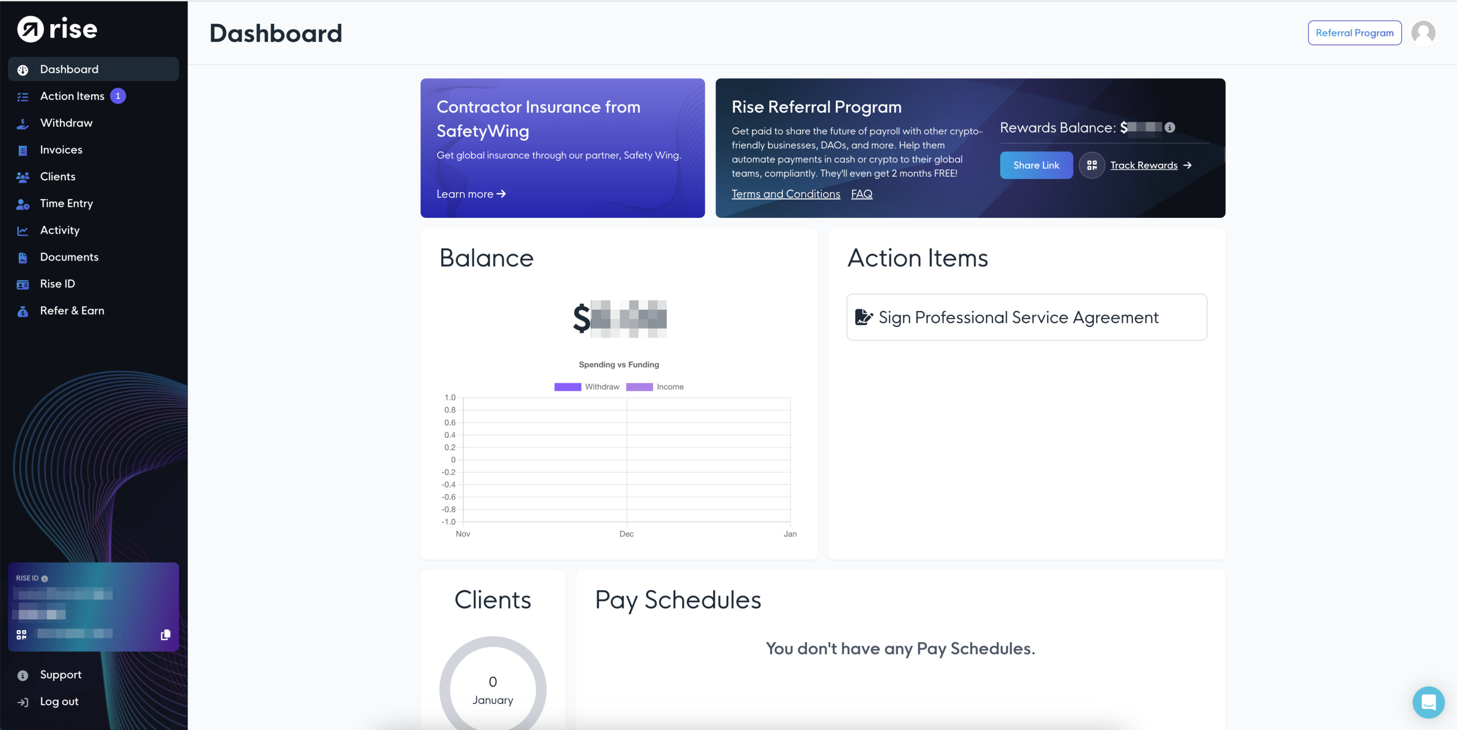 Instant Funding Dashboard