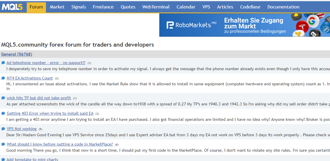 MQL5 MetaTrader 4 Community