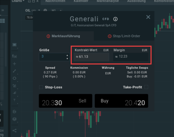 Hebel Trade bei XTB