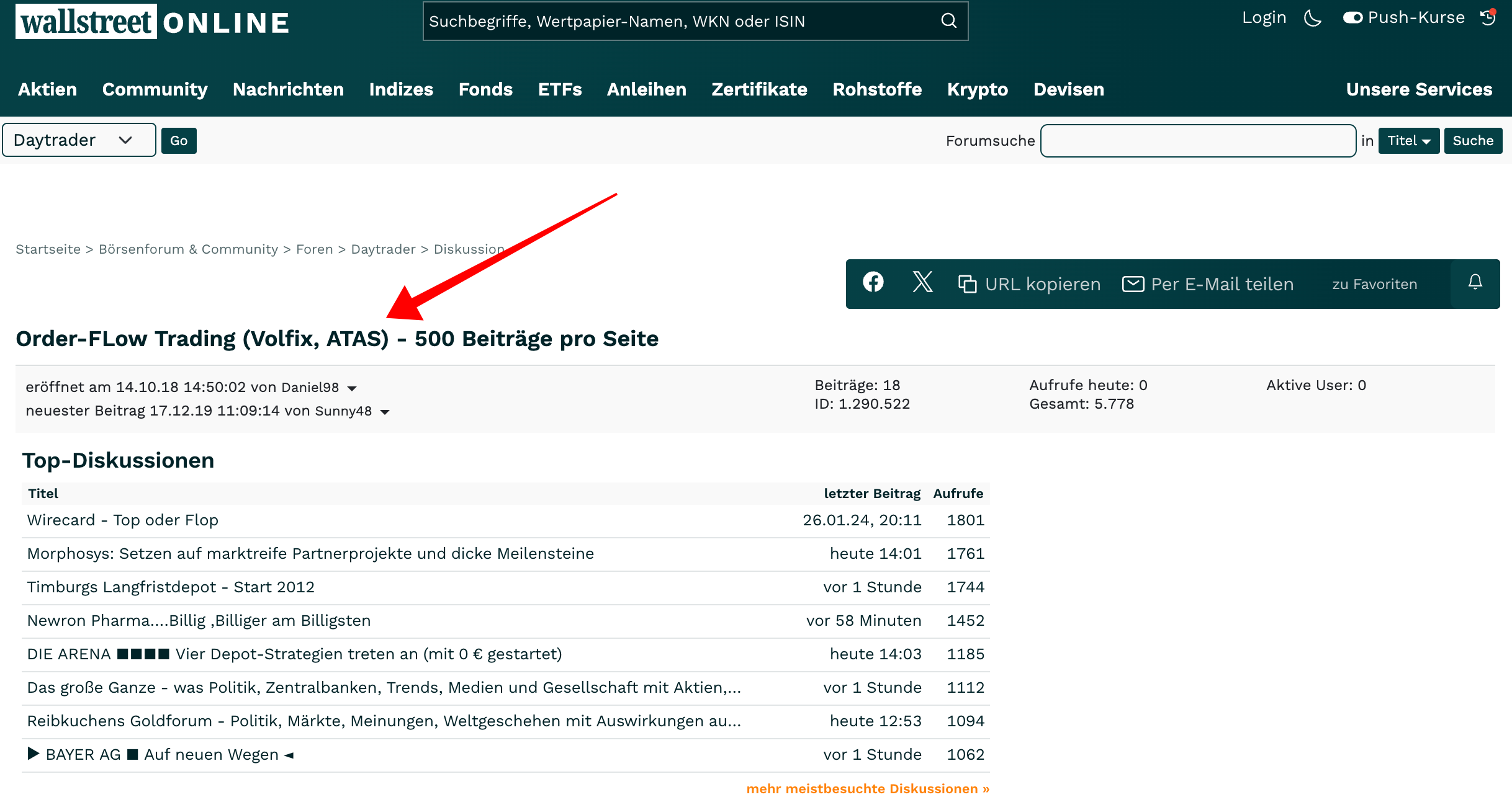 Online Community für ATAS Orderflow Trading