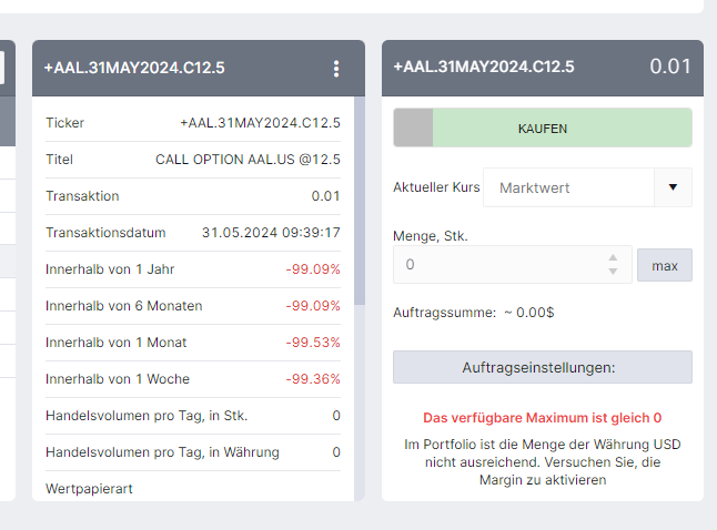 Optionen kaufen bei Freedom24