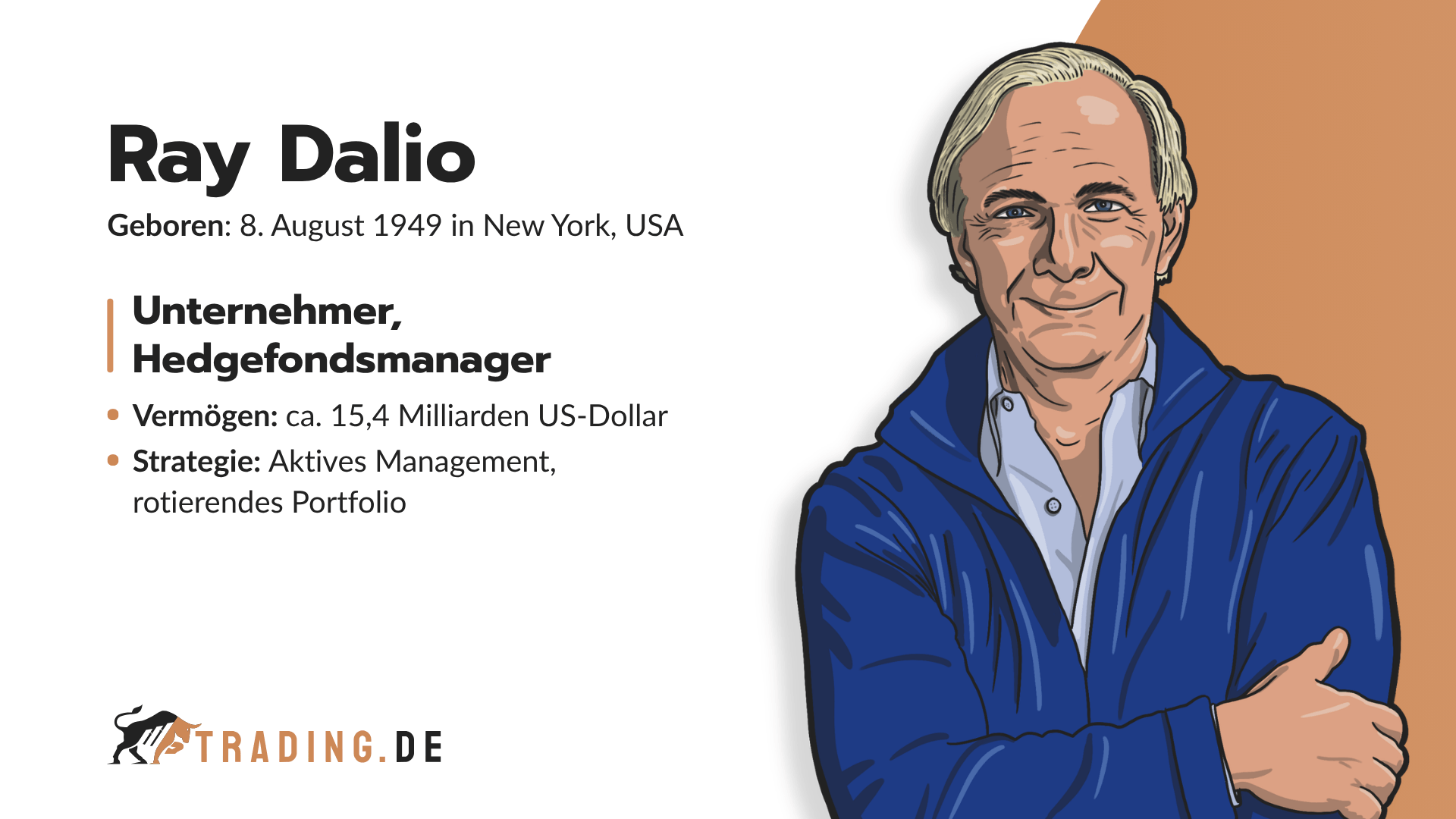 Ray Dalio Porträt: Vermögen, aktives Management & rotierendes Portfolio, Geburtsdaten, Hedgefondsmanager