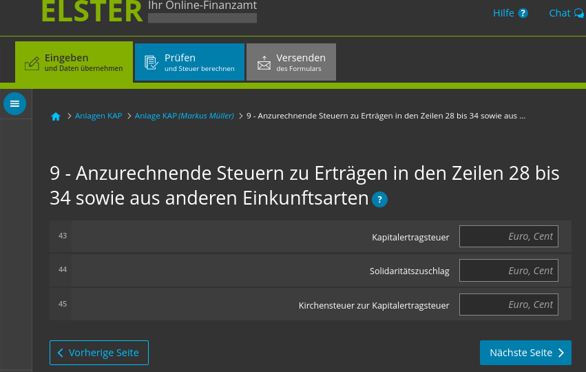 Steuern Trading