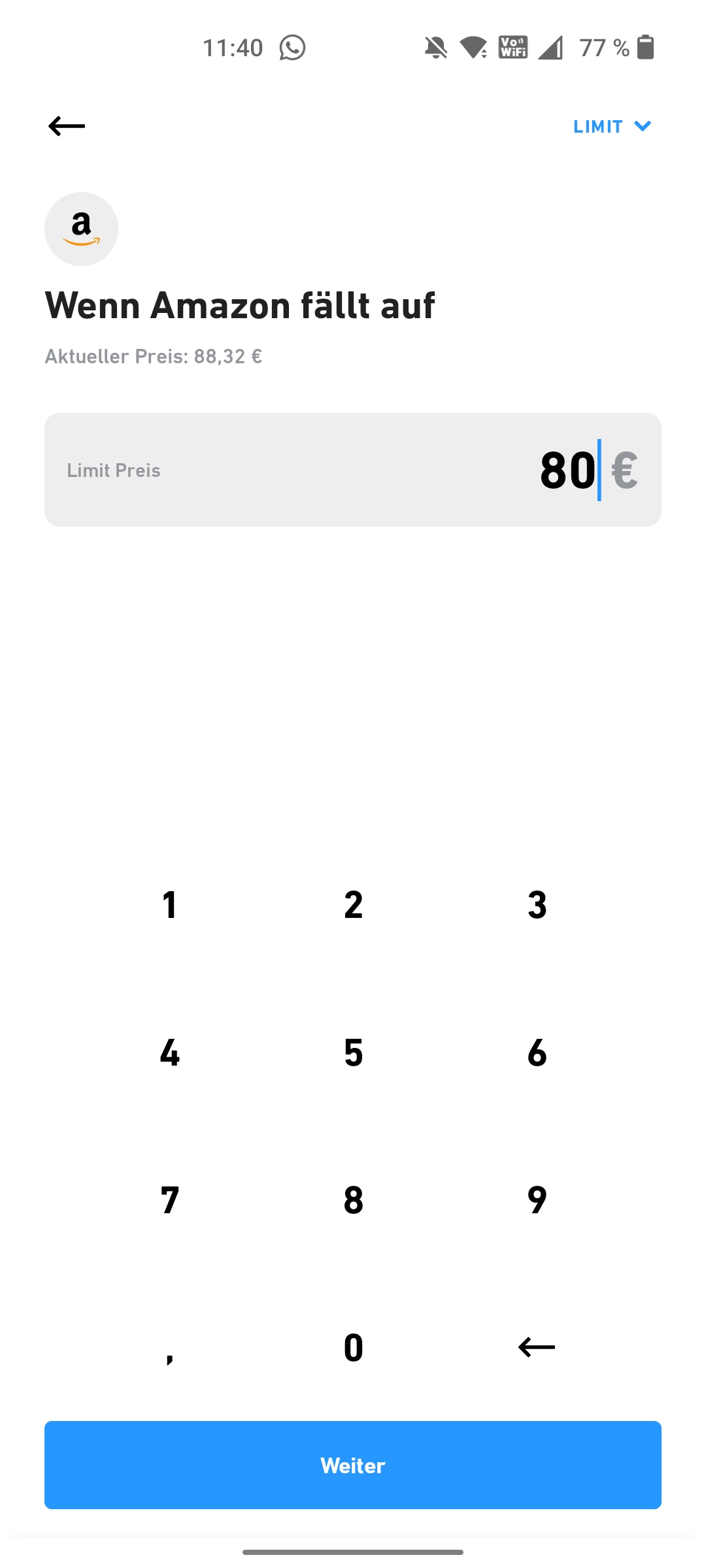 Trade Republic Limit Order
