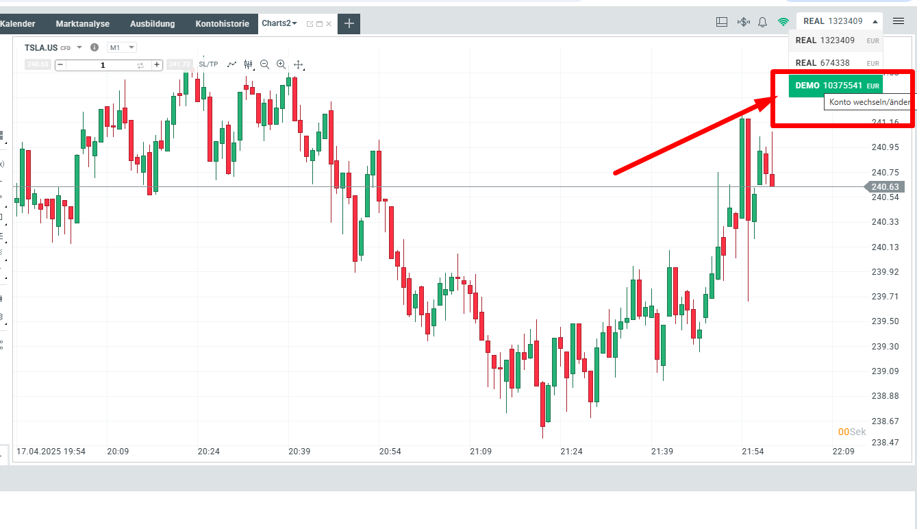 Trading Demokonto bei XTB