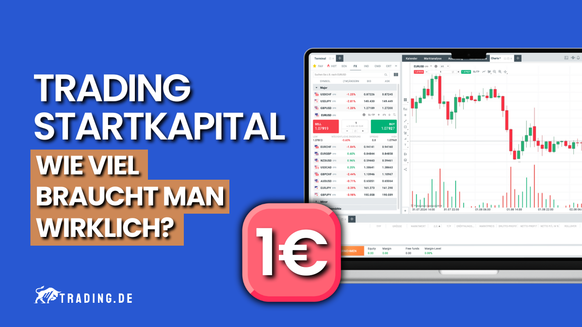 Trading Startkapital – Wie viel braucht man wirklich? Bereits ab 1€ starten!