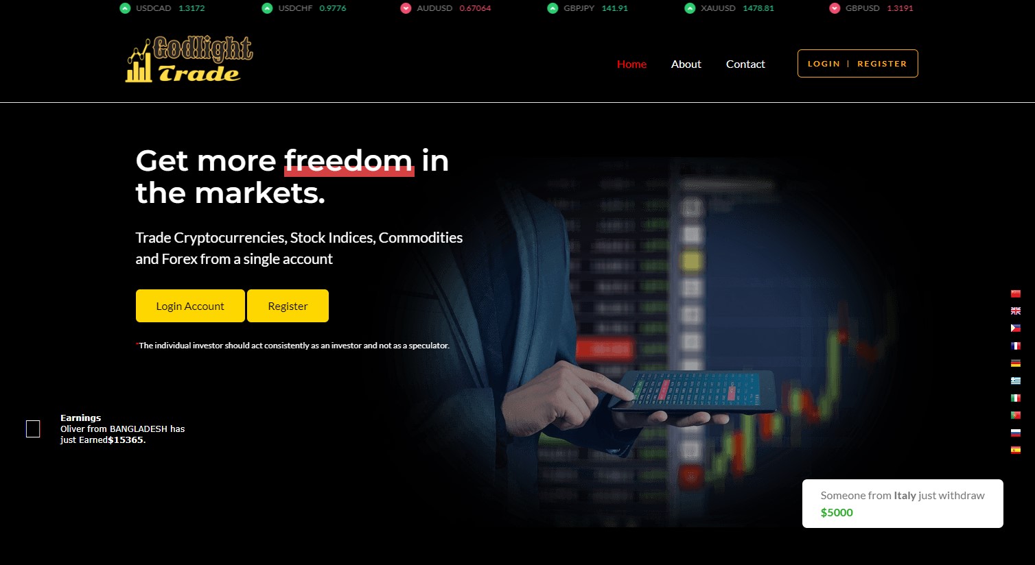 Unseriöser Broker
