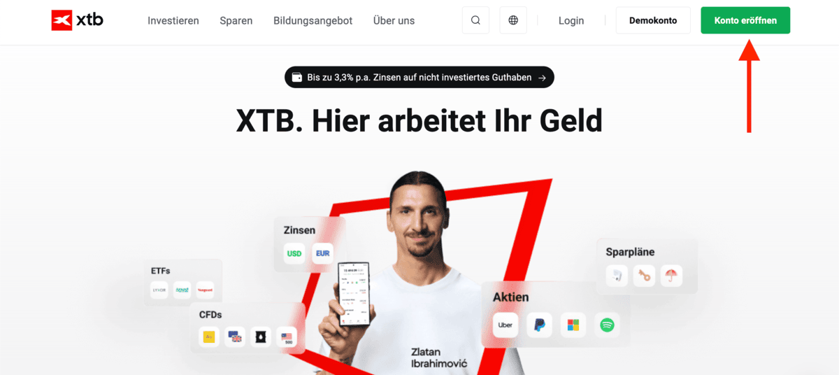 XTB Konto eröffnen