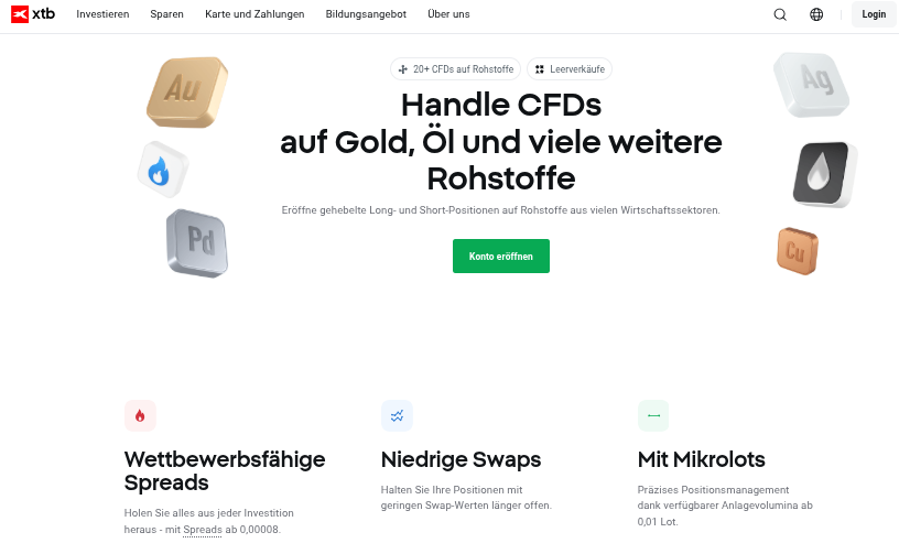 Rohstoff Broker XTB