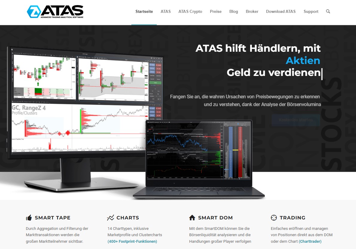 ATAS Webseite