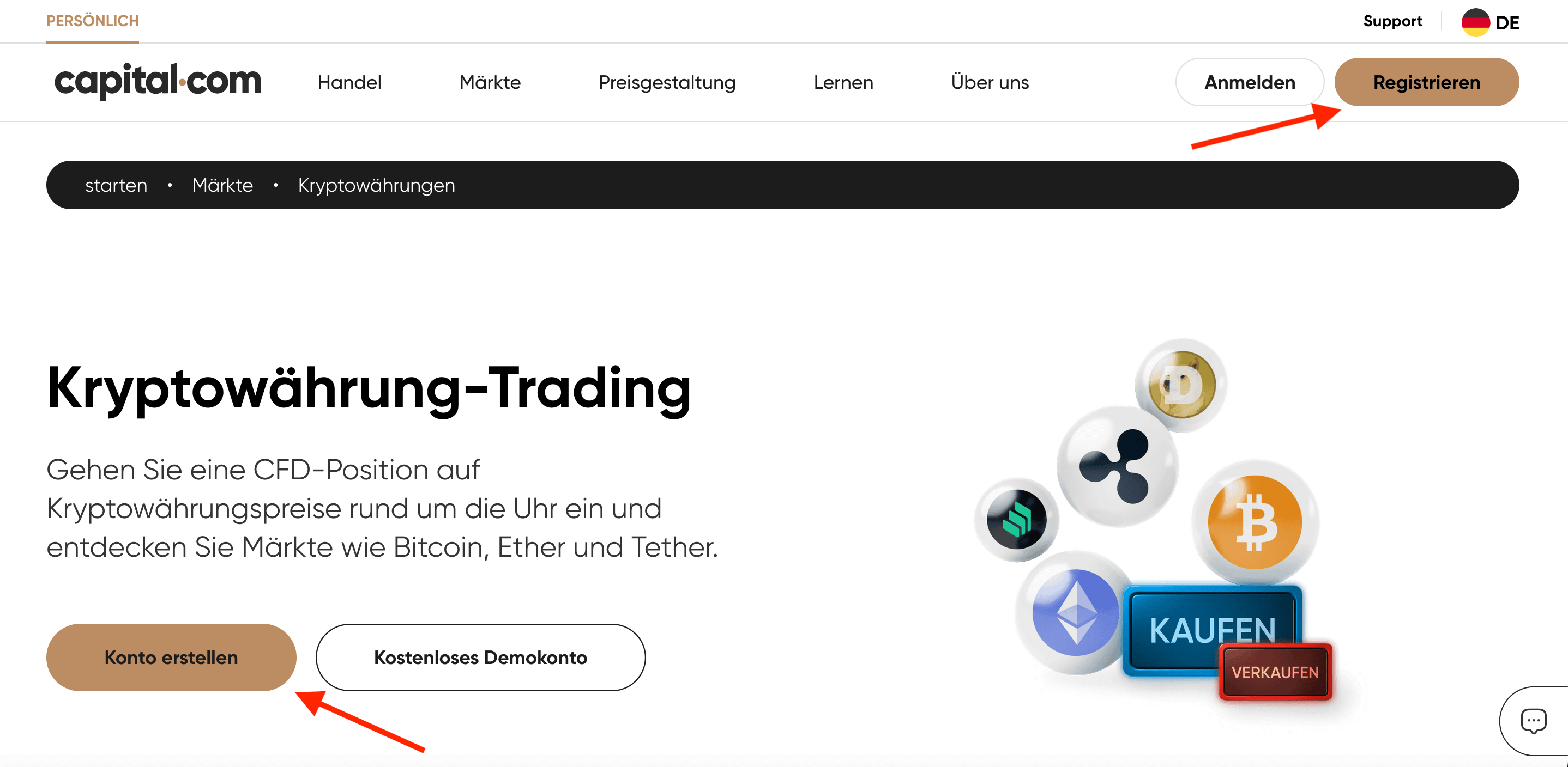 capital.com Konto erstellen