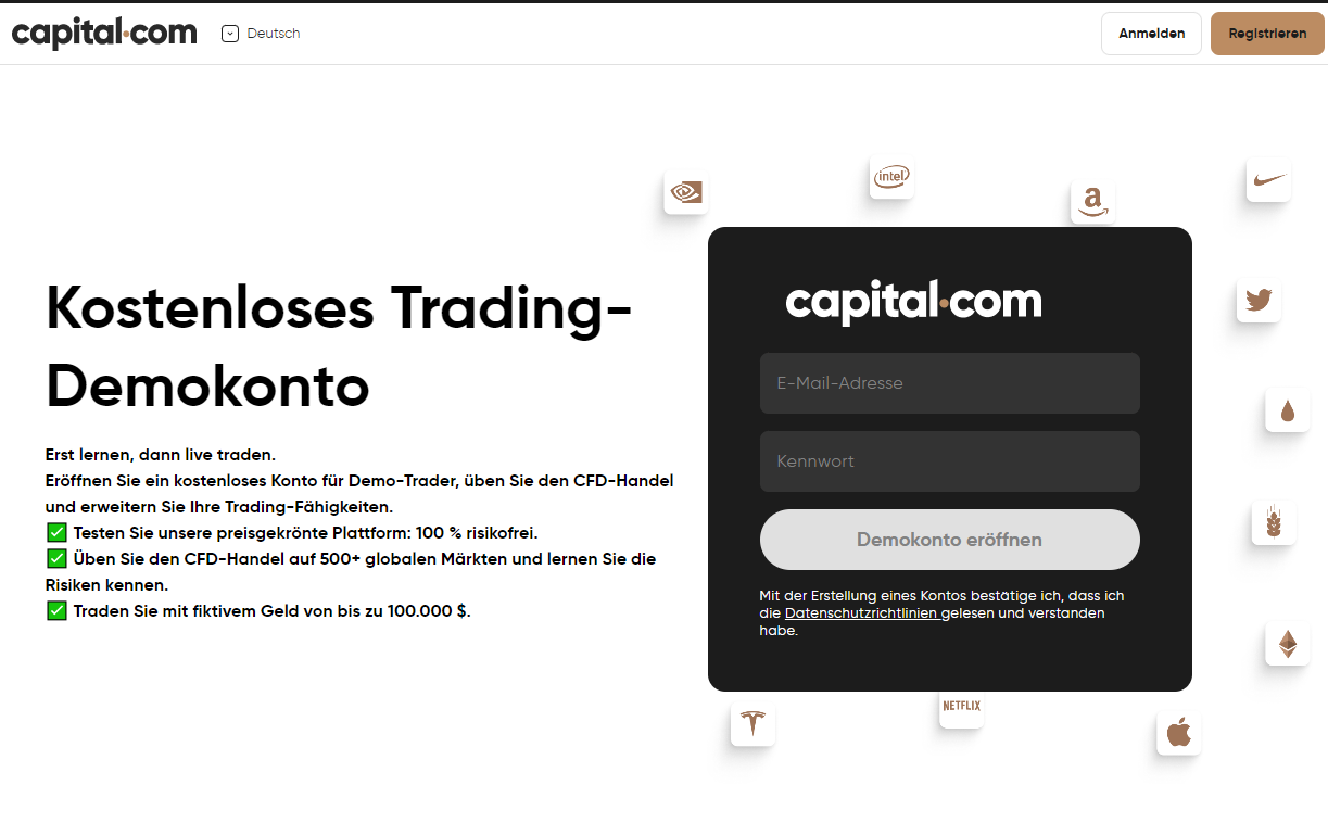 CAPITAL COM DEMOKONTO