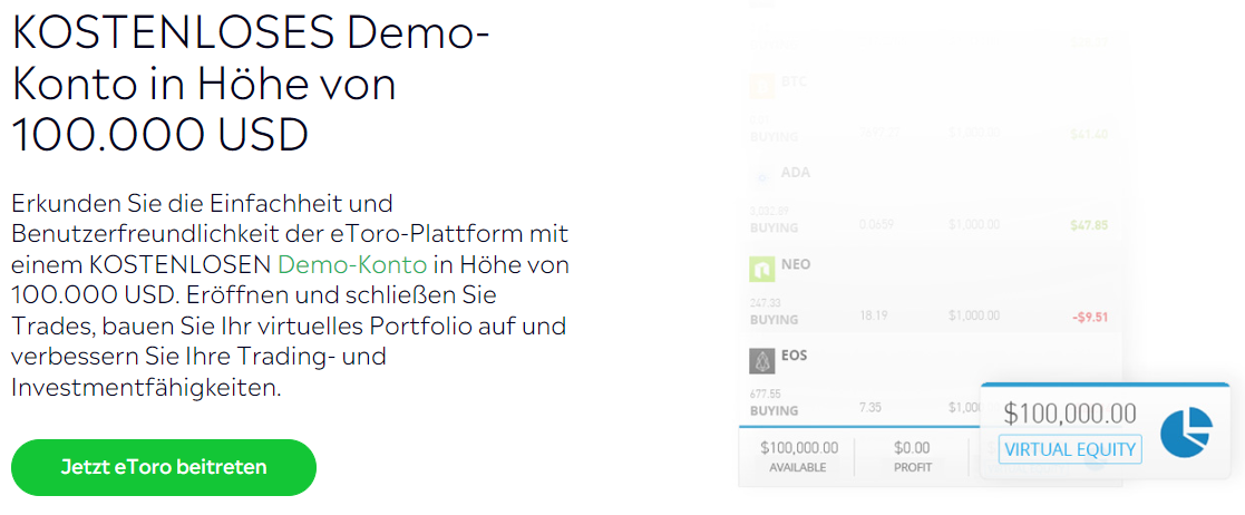 eToro Demokonto