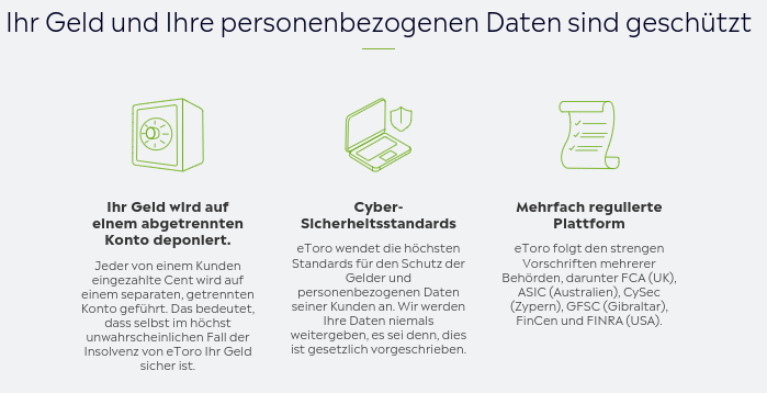 Regulierung und Sicherheit bei Etoro