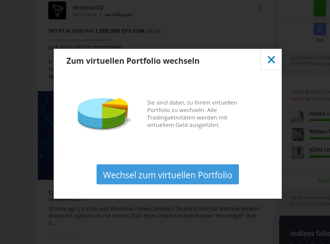 Trading Demokonto bei Etoro