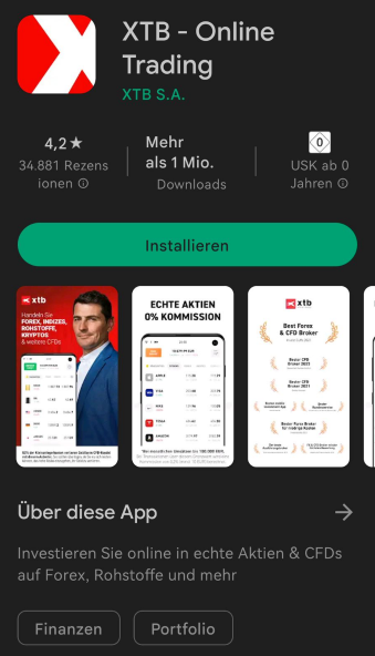 App von XTB herunterladen
